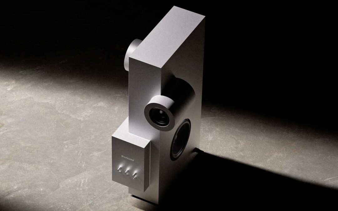 Brutalist architecture inspired this blocky wireless speaker