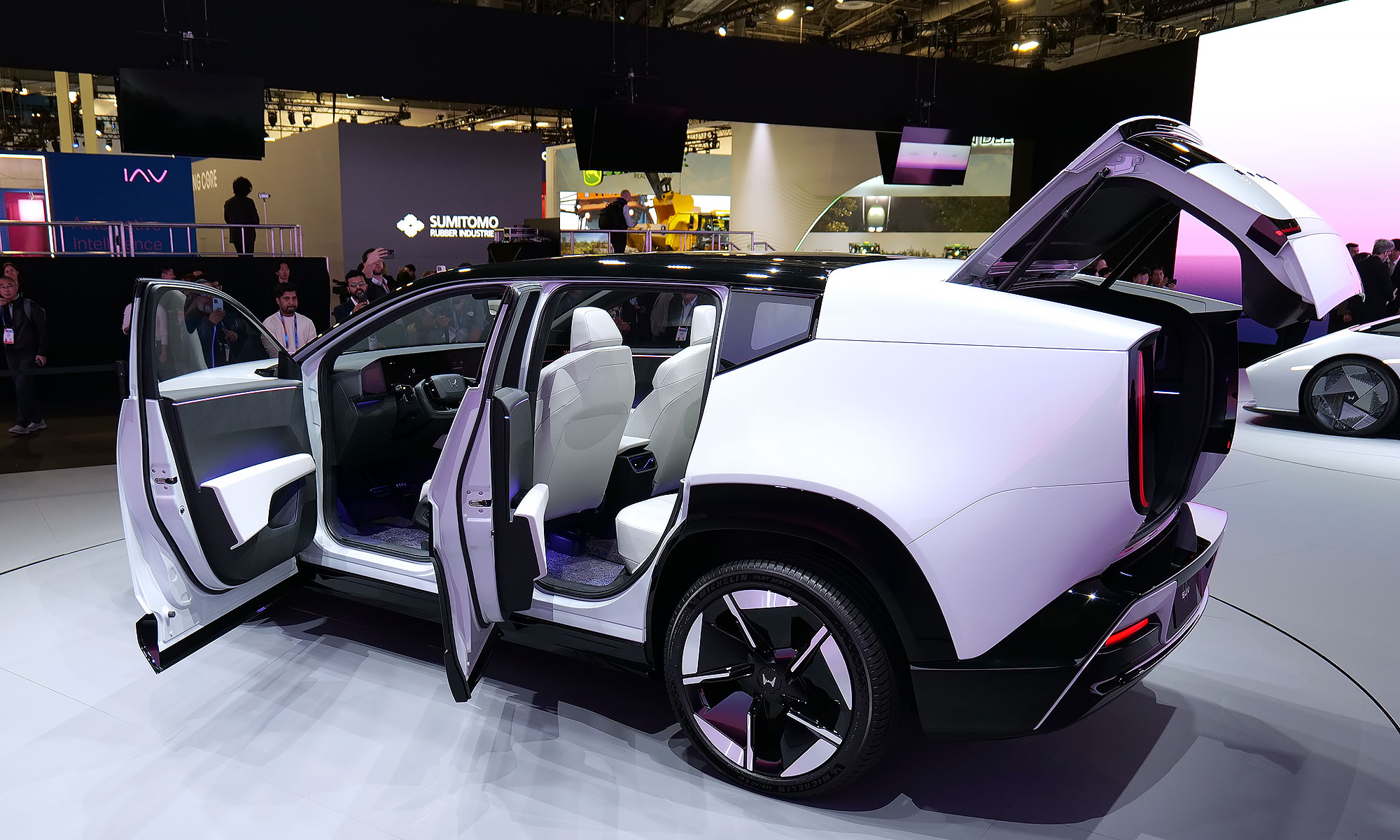 The Honda 0 SUV prototype at CES 2025.