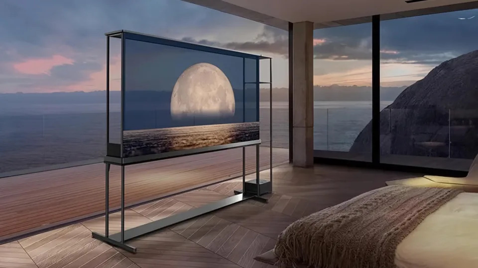 LG OLED T transparent TV.