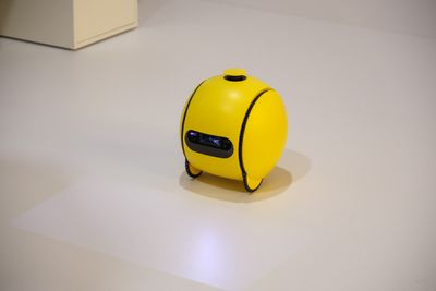 A photo of Samsung’s Ballie robot at CES 2025.