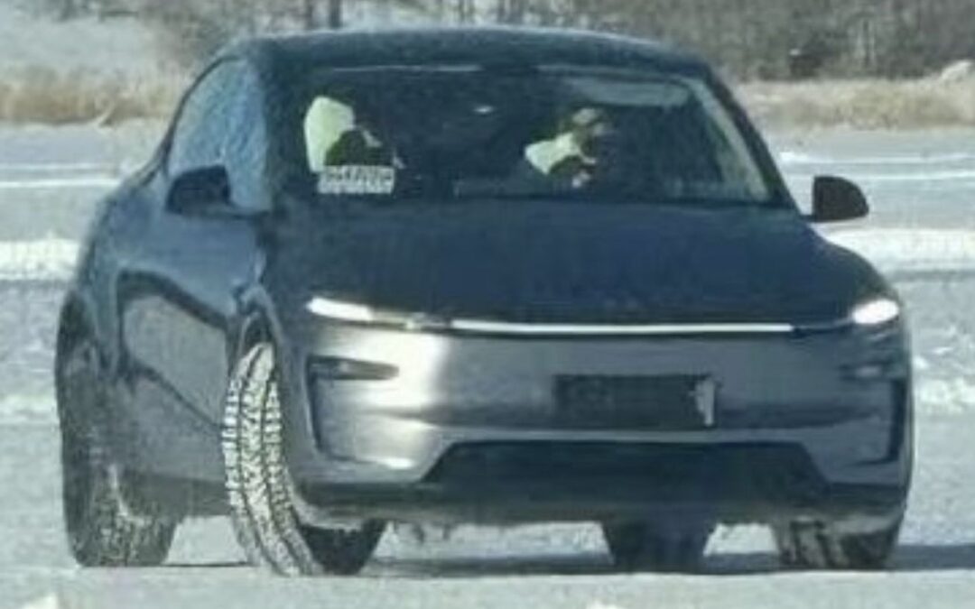 Spy pics appear to show Tesla’s refreshed Model Y in testing