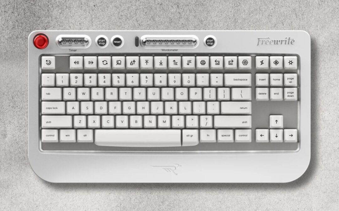 Freewrite’s latest keyboard has a mechanical word-counter to track your writing