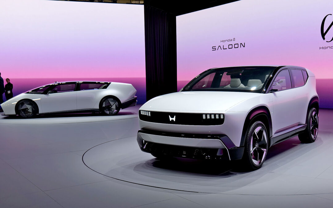 A closer look at the slick Honda 0 SUV and Saloon prototypes at CES 2025