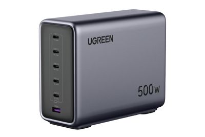 The Ugreen Nexode Desktop Charger 500W against a white background.