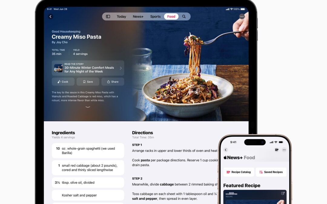 Apple’s News app is getting a recipes section