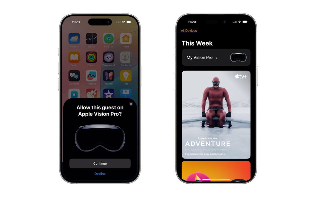 The Vision Pro is getting easier to share with guests, and adding a new iPhone app