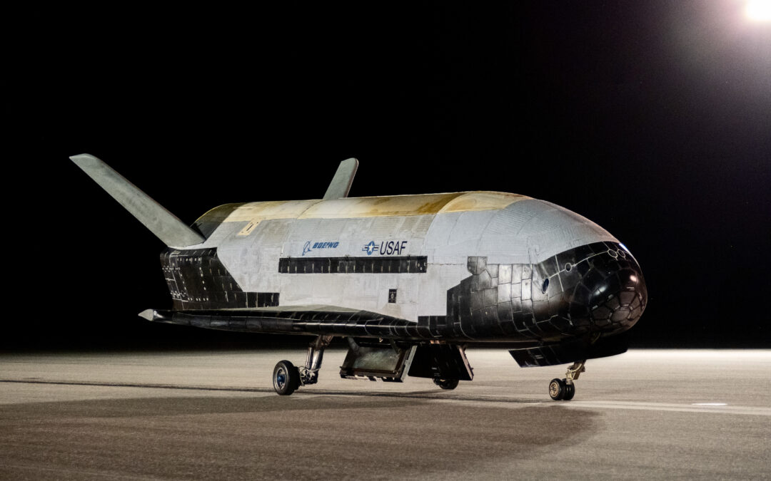 The Space Force shares a photo of Earth taken by the X-37B space plane