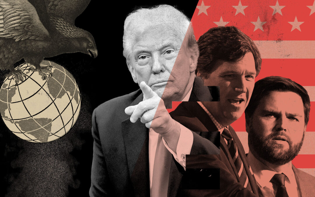 There’s a bitter clash on the right. It could determine whether Trump takes us to war.