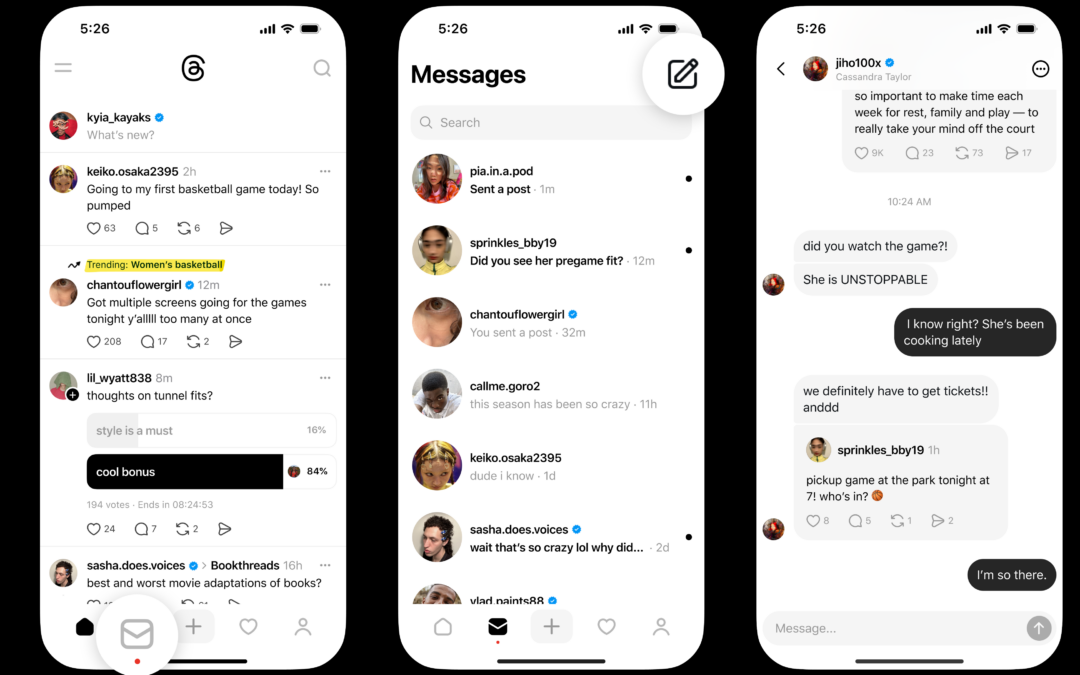 Threads now has DMs