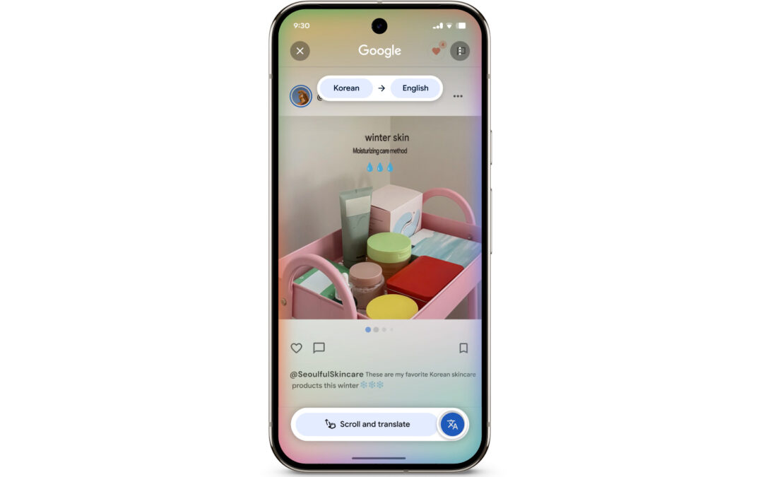 Circle to Search adds continuous translation