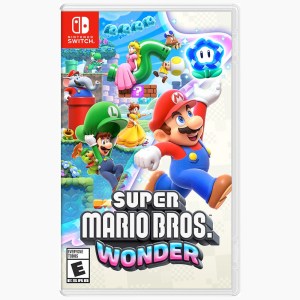 Super Mario Bros Wonder's case on a plain white background.