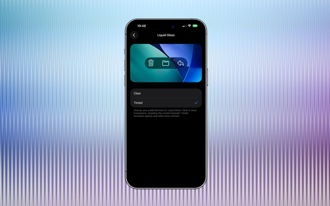 iOS 26.1 lets you tweak Liquid Glass, and it’s out now
