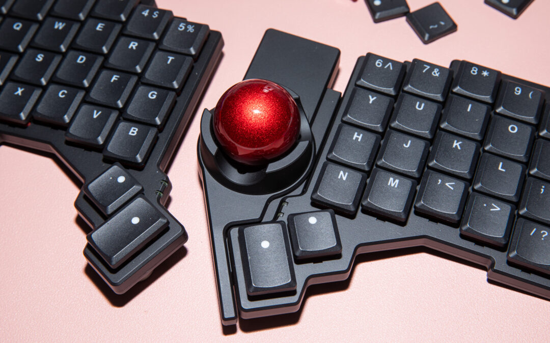 This keyboard and trackball combo are for the tinkerers