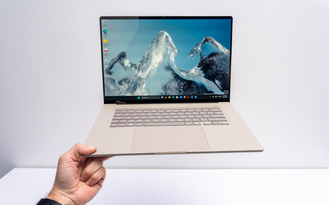 This 16-inch laptop is so light I can easily lift it with three fingers