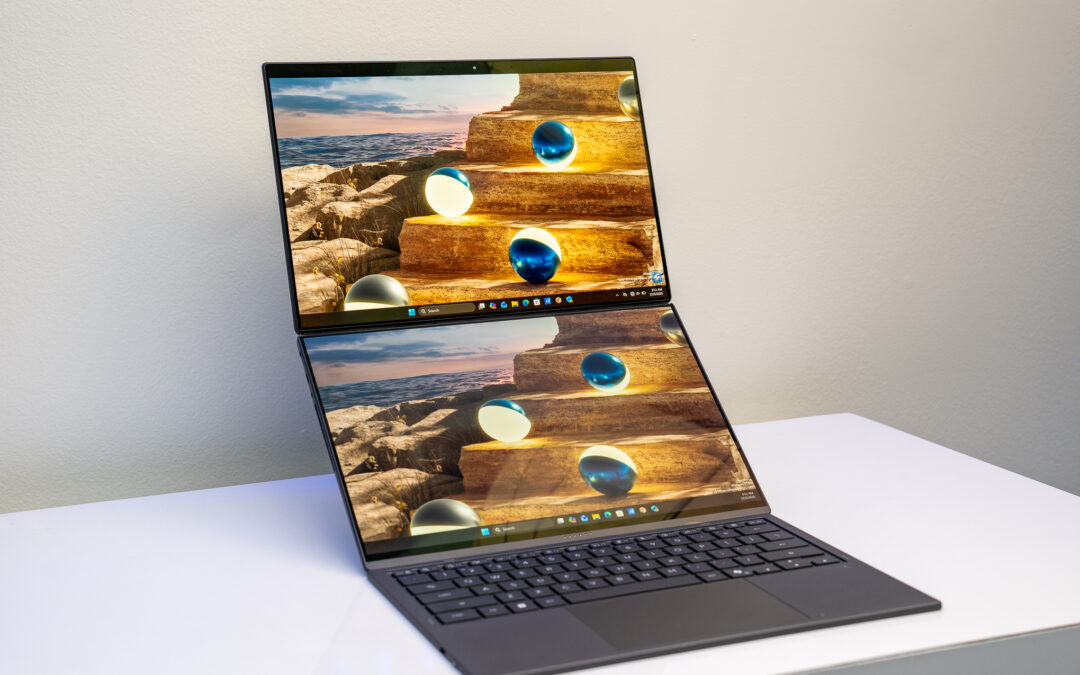 Asus’ Zenbook Duo dual-screen laptop gets Intel’s new chip and a more seamless hinge