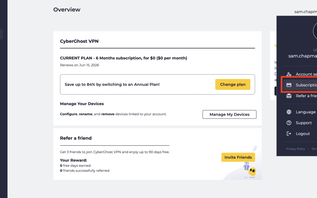 How to cancel CyberGhost and get a refund