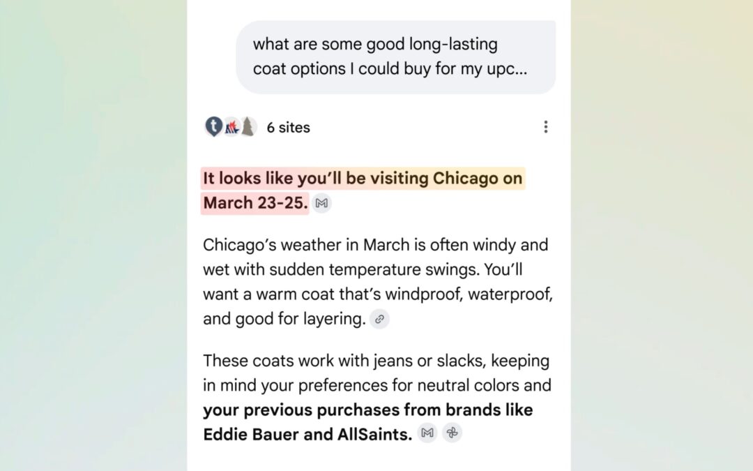 Google Search AI Mode can use Gmail and Photos to get to know you