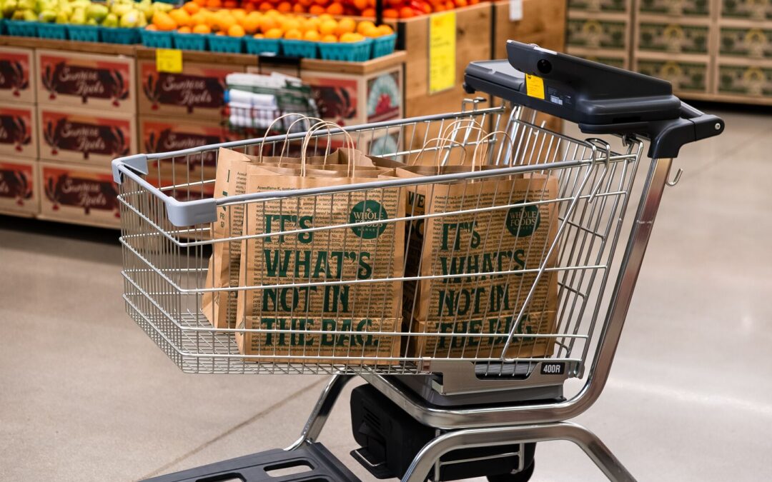 Amazon’s smart shopping cart for Whole Foods gets bigger, lighter, and adds tap-to-pay
