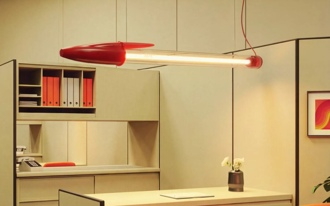 This 5-foot lamp is a supersized tribute to the world’s most iconic pen