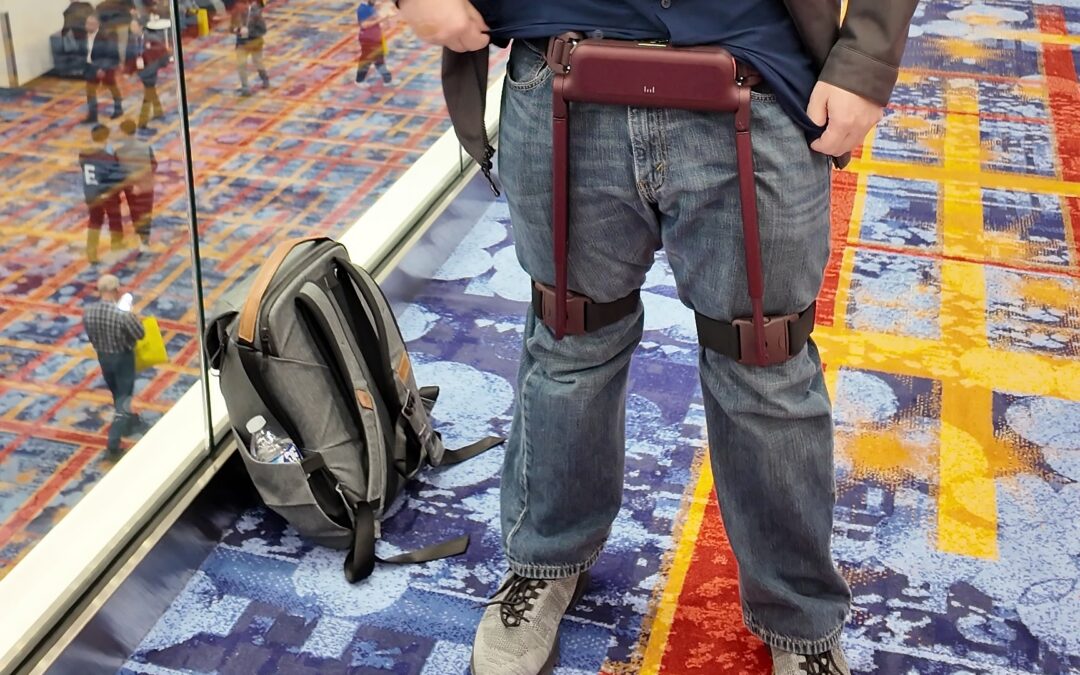 This fanny pack robot helped me walk miles