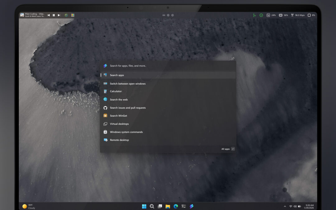 Microsoft is experimenting with a top menu bar for Windows 11