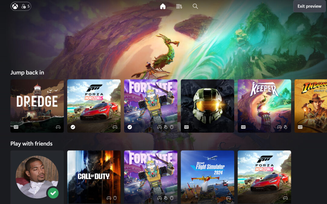 Xbox Cloud Gaming’s new design teases the future of Xbox console UI
