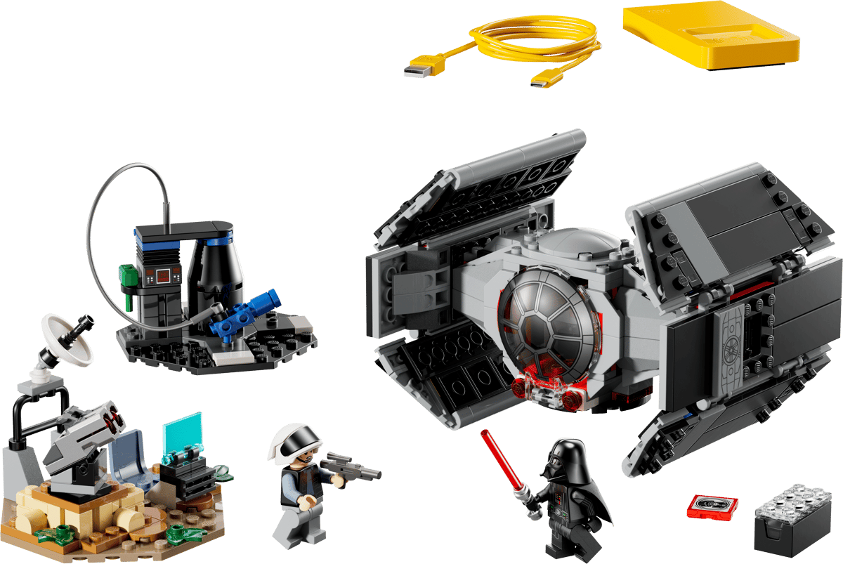 Darth Vader's TIE fighter is an all-in-one set, which means it comes included with one of Lego's Smart Bricks, which isn't true for every kit. 