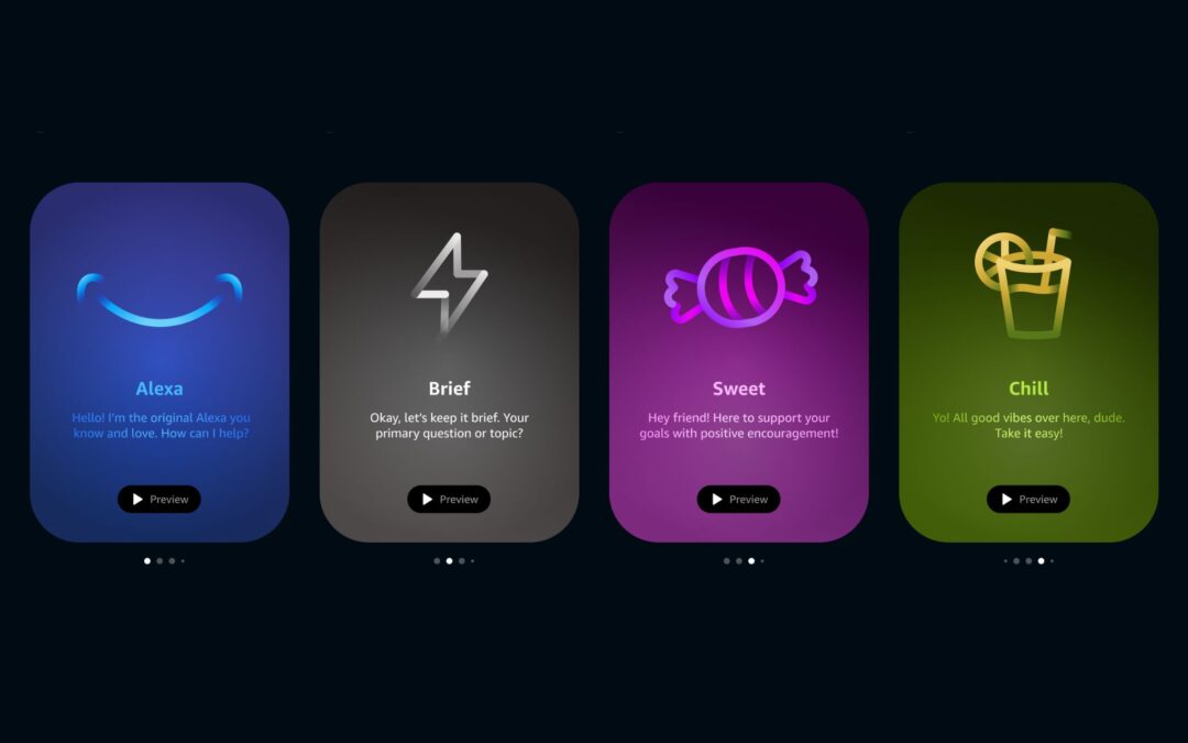 You can now make Alexa’s AI personality more friendly, blunt, or chilled out
