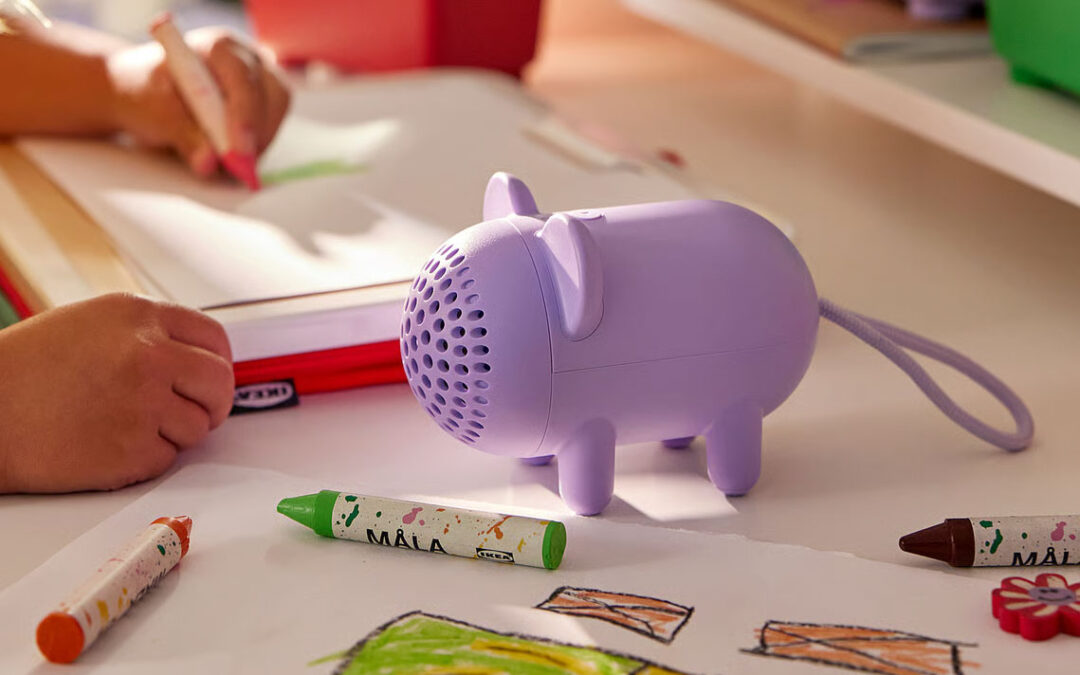 Ikea’s next cheap Bluetooth speaker is a playful purple mouse