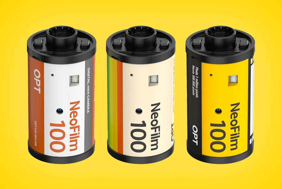 There’s a tiny digital camera inside these retro 35mm film rolls