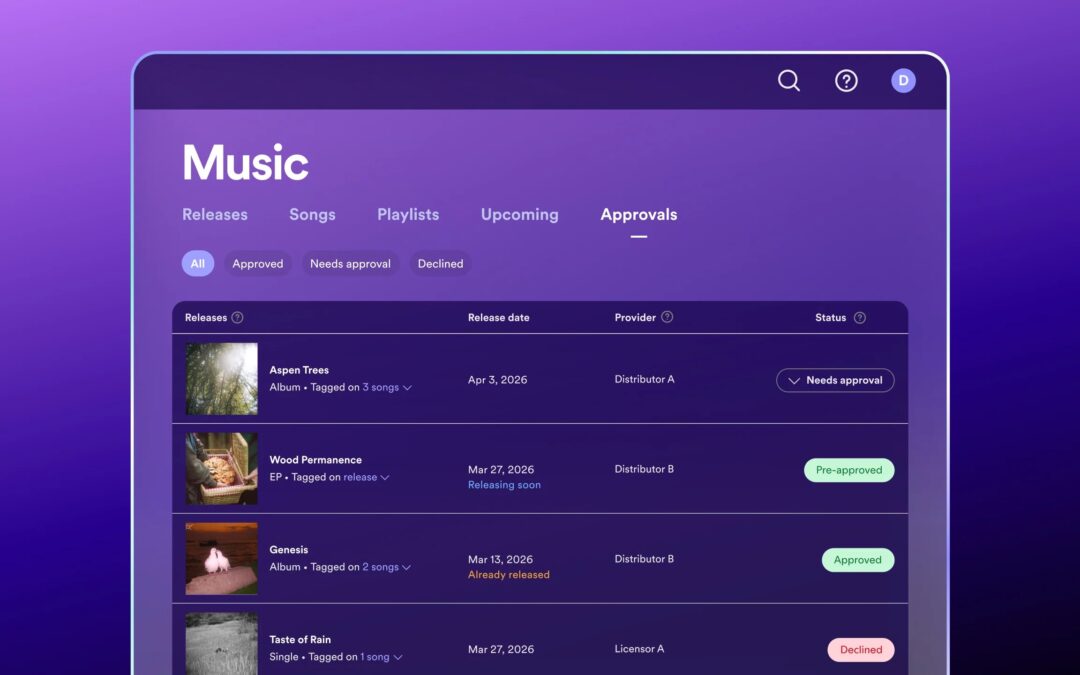 Spotify is letting artists manually approve releases to combat AI fakes