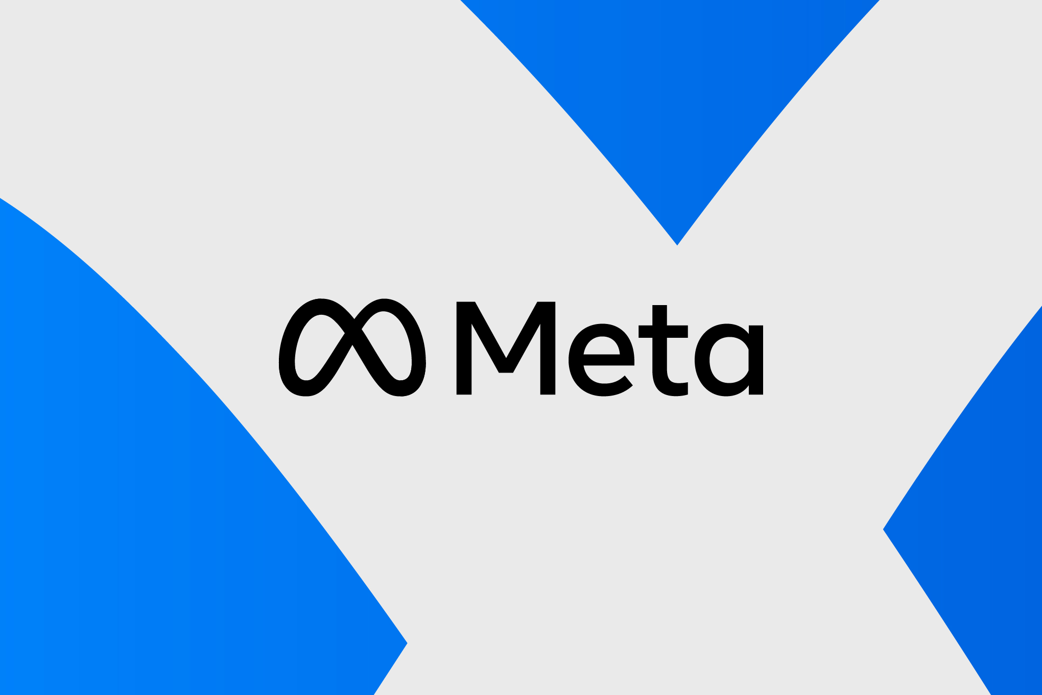 Vector illustration of the Meta logo.