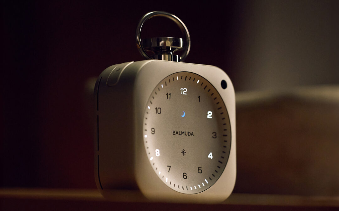 This sleek alarm clock uses lights and sounds to help you sleep, focus, and wake up