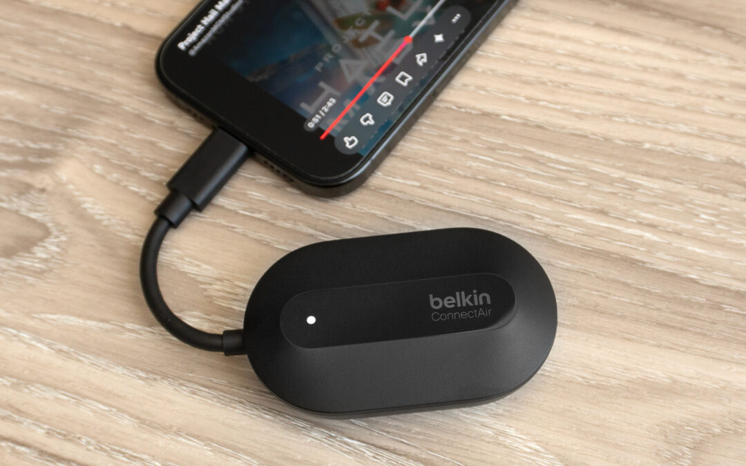 Belkin’s wireless HDMI adapter freed me from a long annoying cable when I travel