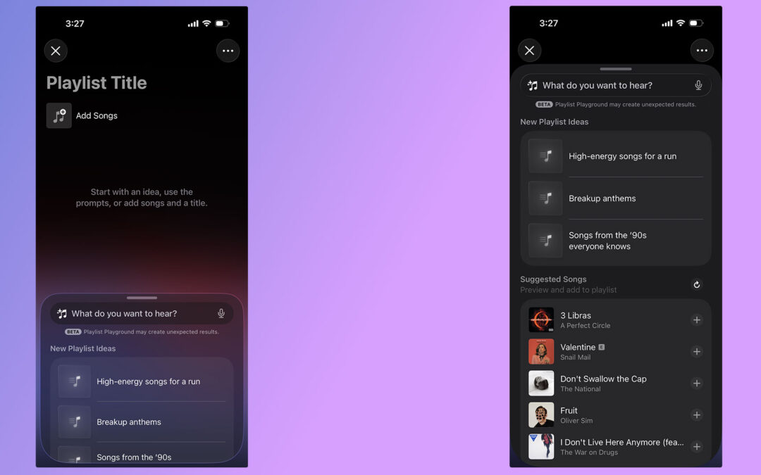 How to use Apple’s Playlist Playground to make AI-generated mixes