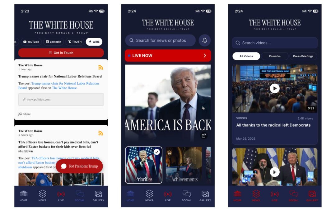 The White House has an app now, and Trump wants you to report people to ICE on it
