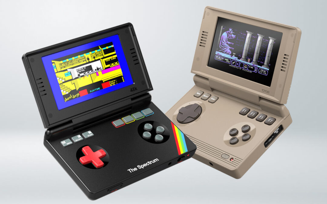 The Commodore 64 and ZX Spectrum have been turned into retrofuturistic handhelds
