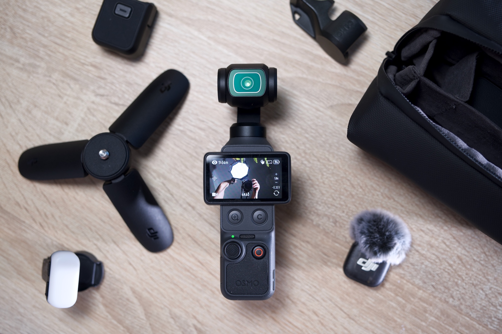 You can get an Osmo Pocket 4 bundle with a DJI lapel mic