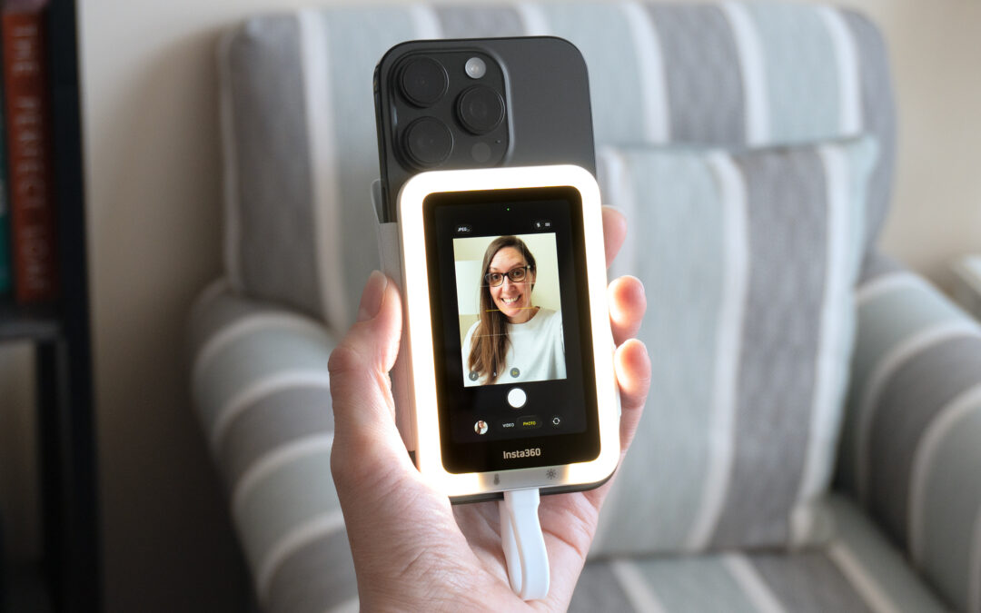 Insta360’s Snap is a tiny magnetic phone screen for taking rear-camera selfies