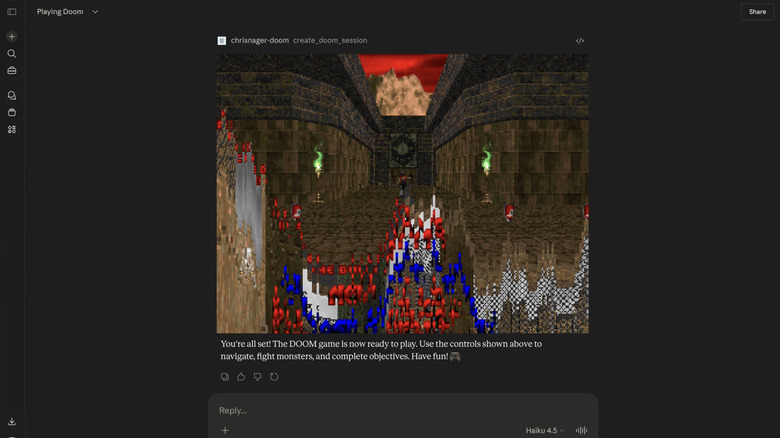 It runs Doom: AI chatbot edition