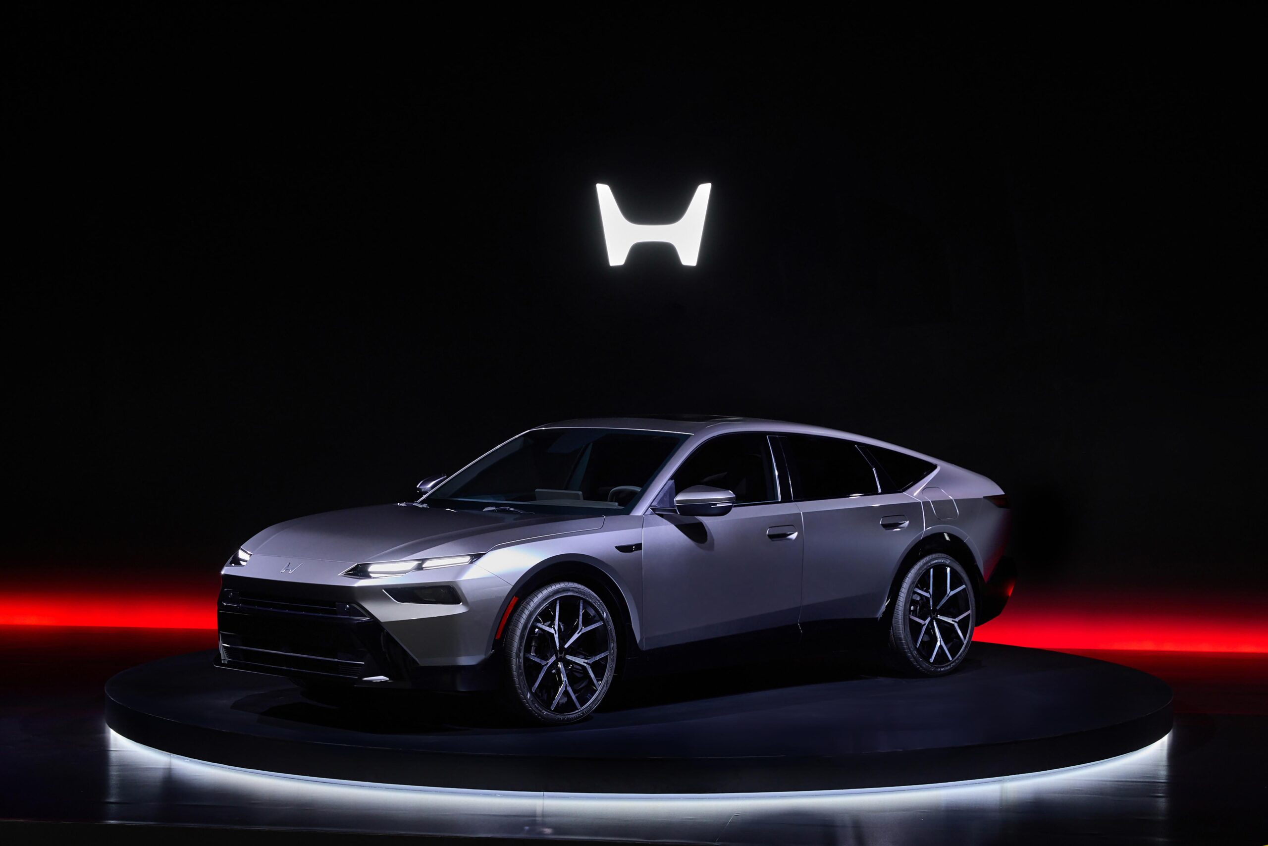 A prototype of a hybrid Honda Accord sedan