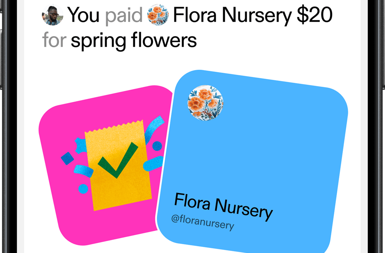 A screenshot of Venmo's redesigned feed.