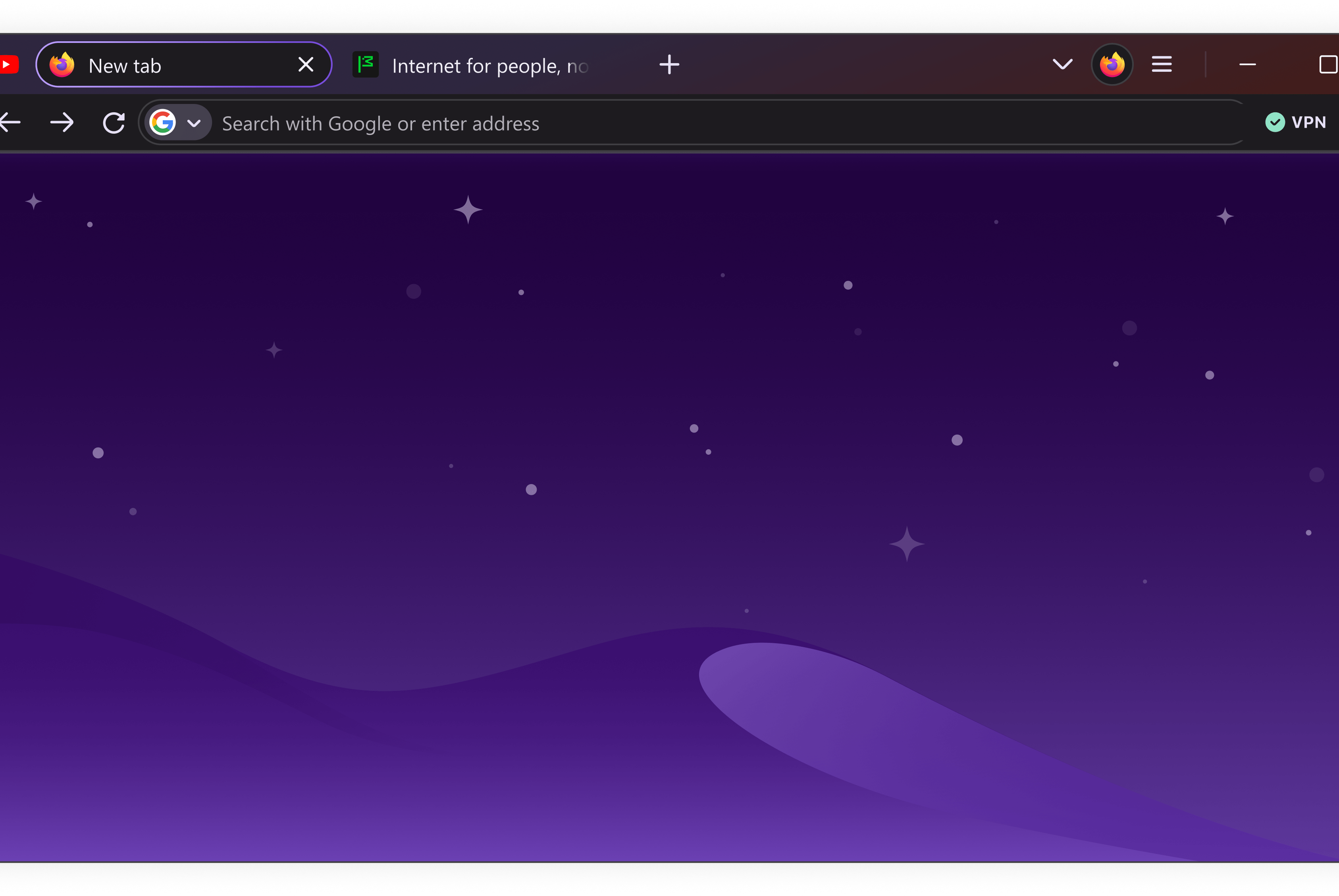 A screenshot of the Firefox toolbar with the new Project Nova design