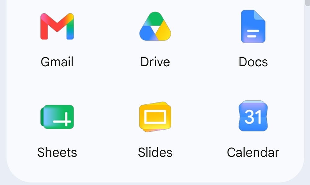 Google is rolling out its redesigned Workspace app icons