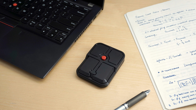 The Ploopy Bean is a travel-friendly mouse with a ThinkPad-style nub