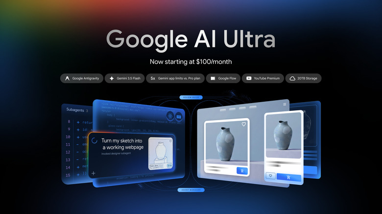 The Google AI Ultra plan now starts at $100 a month