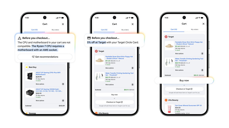 Google’s Universal Cart will keep an eye on your shopping