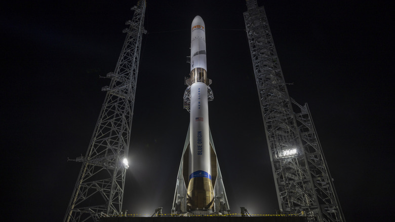 Blue Origin’s New Glenn rocket explodes on its launchpad