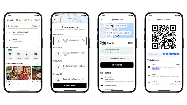 Uber will offer shuttle rides from select FIFA World Cup stadiums in the US