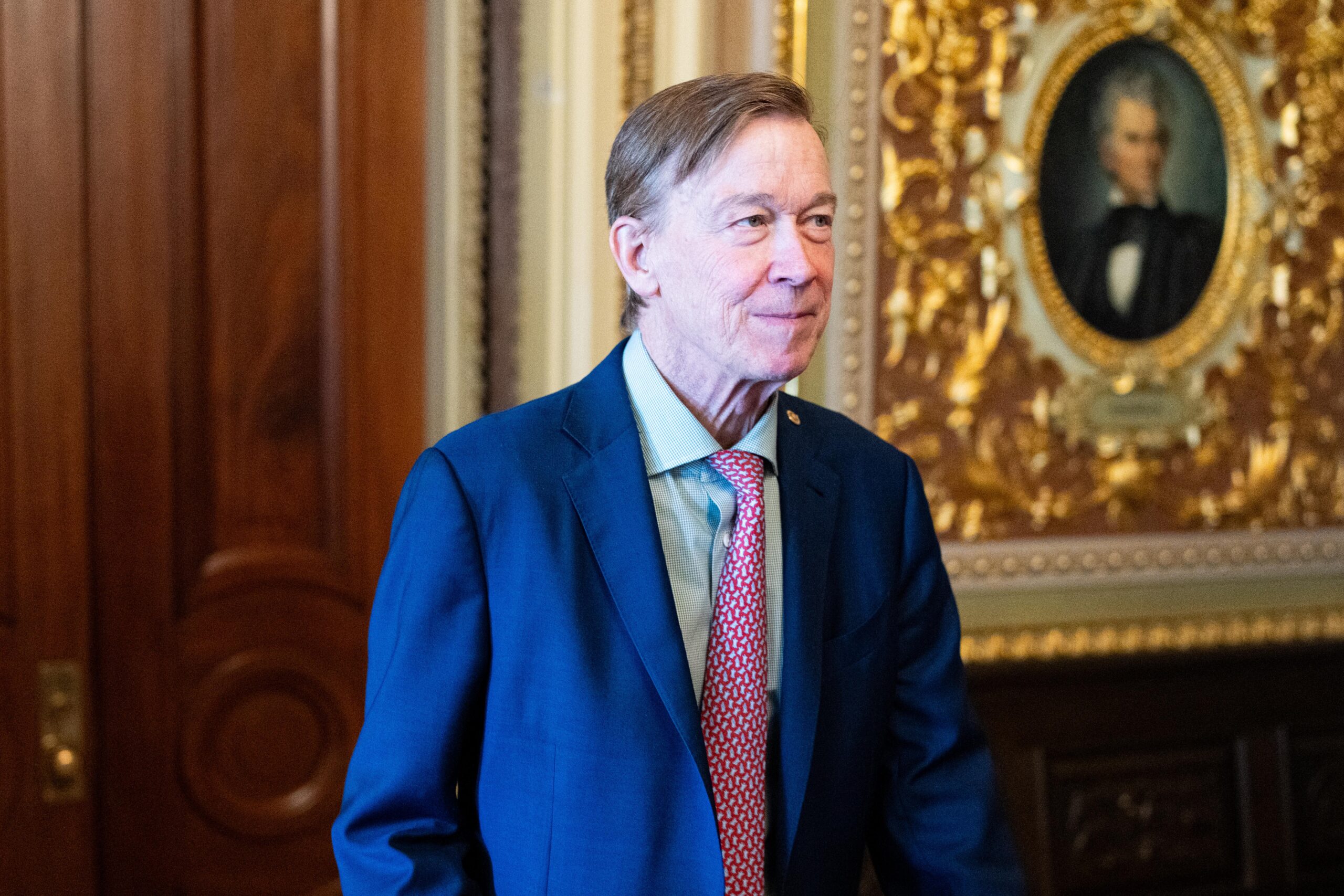 Sen. John Hickenlooper at the US Capitol Sen. John Hickenlooper at the US Capitol